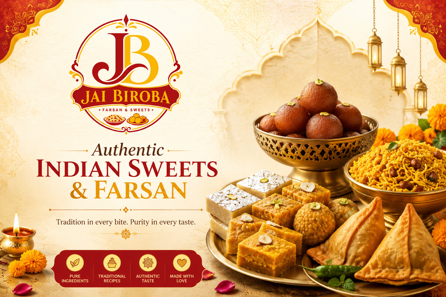 Authentic Indian Sweets and Farsan